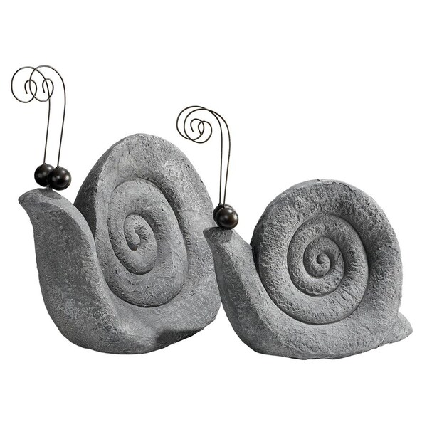 At A Snail's Pace Garden Gastropod Statues: Medium And Large Set
